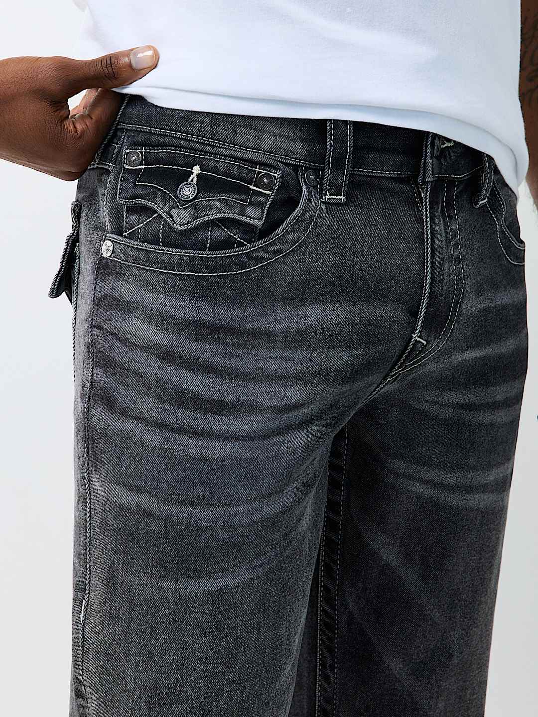 RICKY FLAP STRAIGHT JEAN 34"