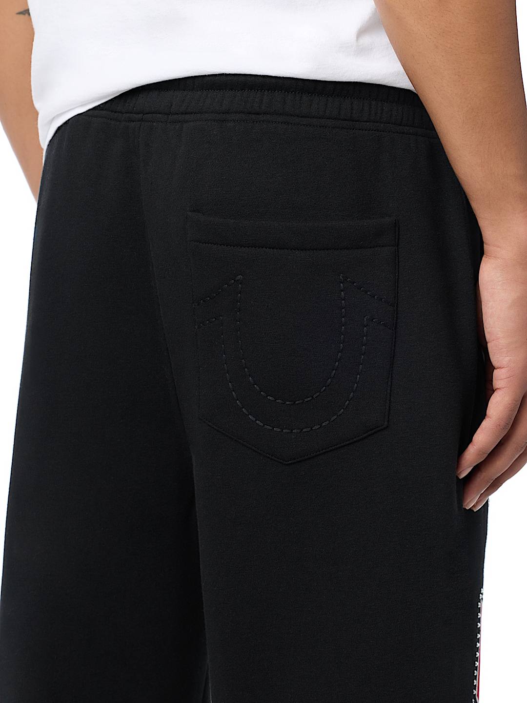 SCRIPT PATCH STRAIGHT SWEATPANT