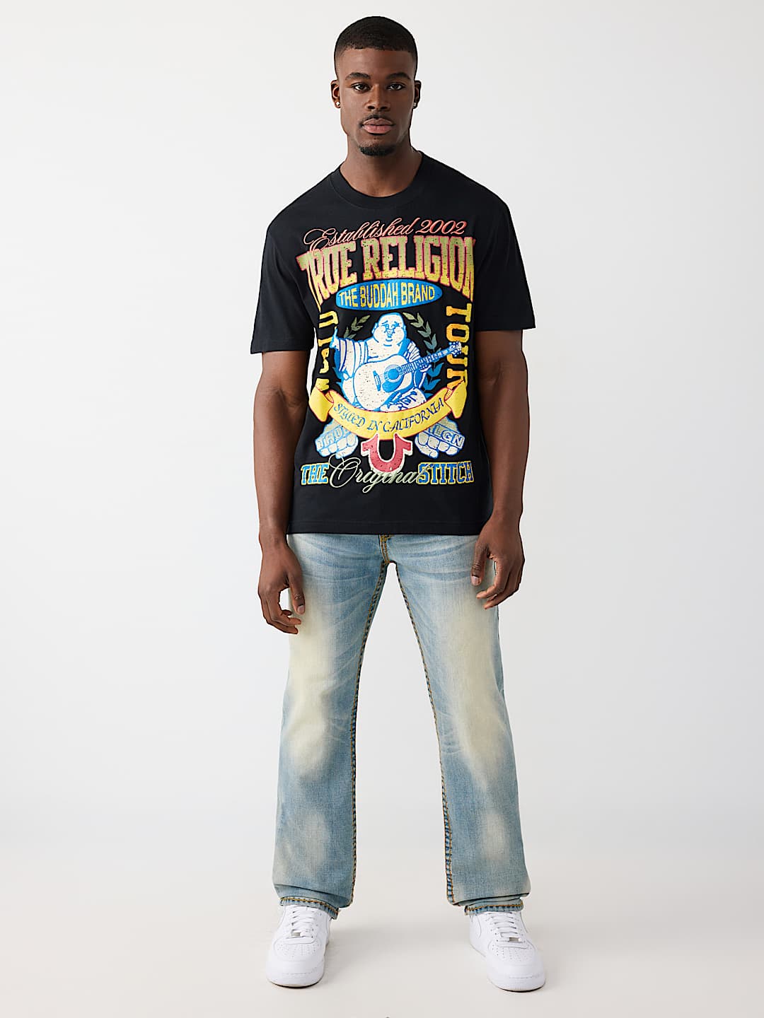 CAMISETA CON COSTURA Y BORDADO DE BUDA ORIGINAL, image 5