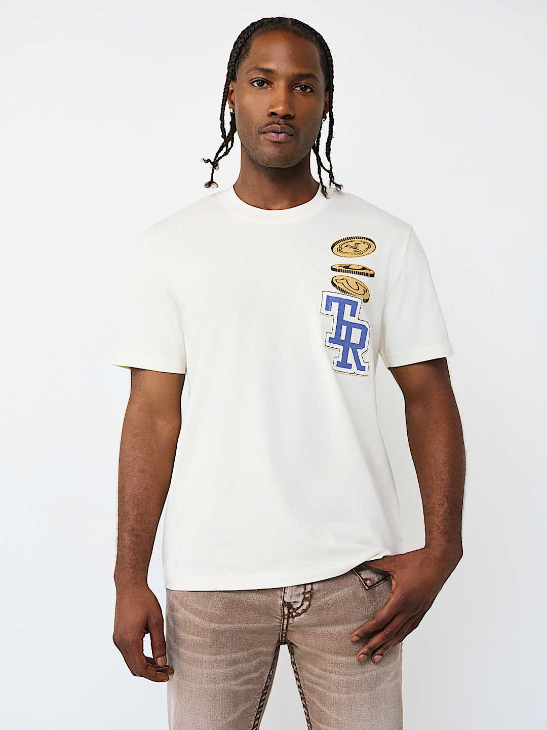 BUDDHA COIN EMBROIDERY TEE, image 2