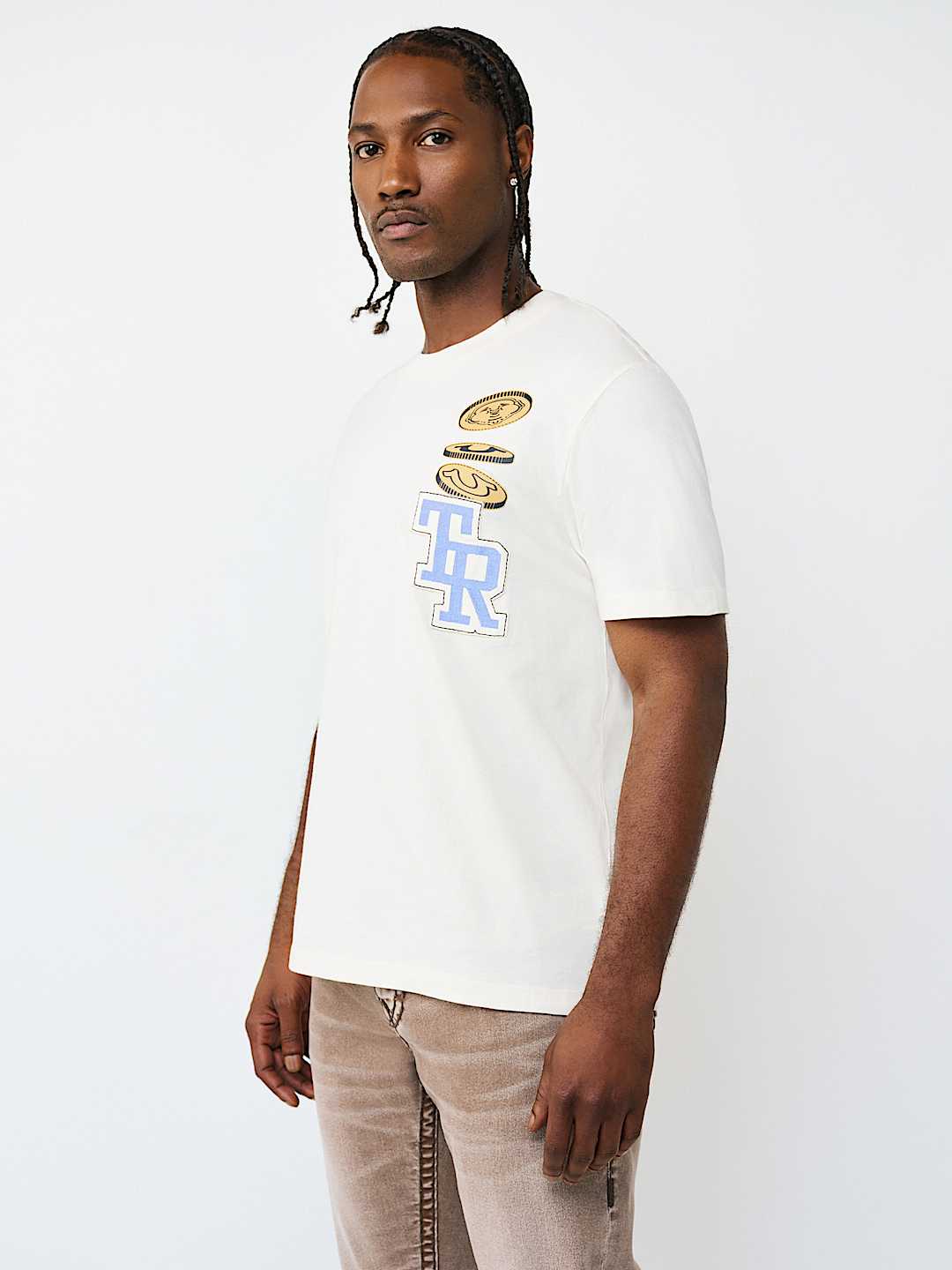 BUDDHA COIN EMBROIDERY TEE, image 3