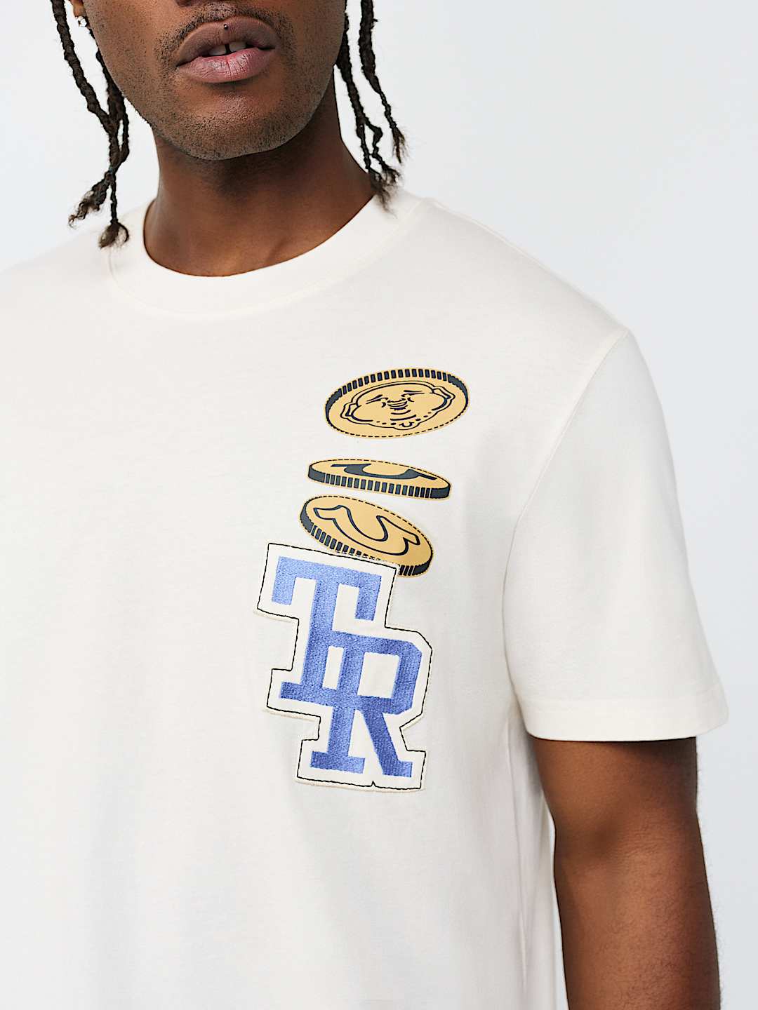 BUDDHA COIN EMBROIDERY TEE, image 4