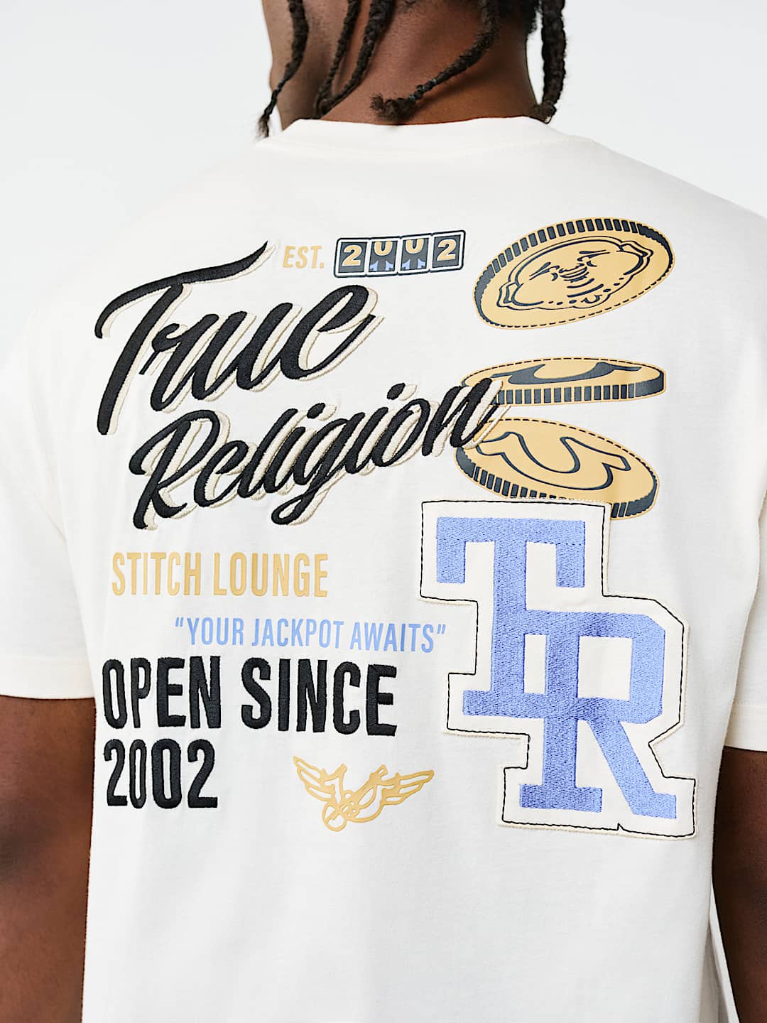 BUDDHA COIN EMBROIDERY TEE, image 1