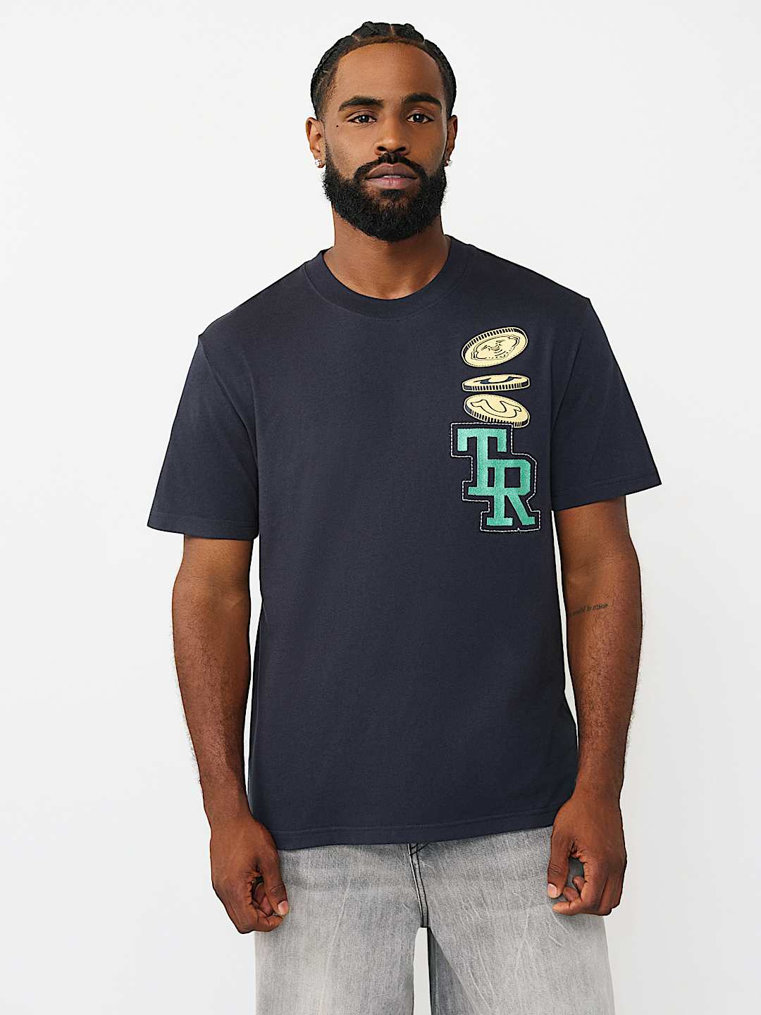 BUDDHA COIN EMBROIDERY TEE, image 2