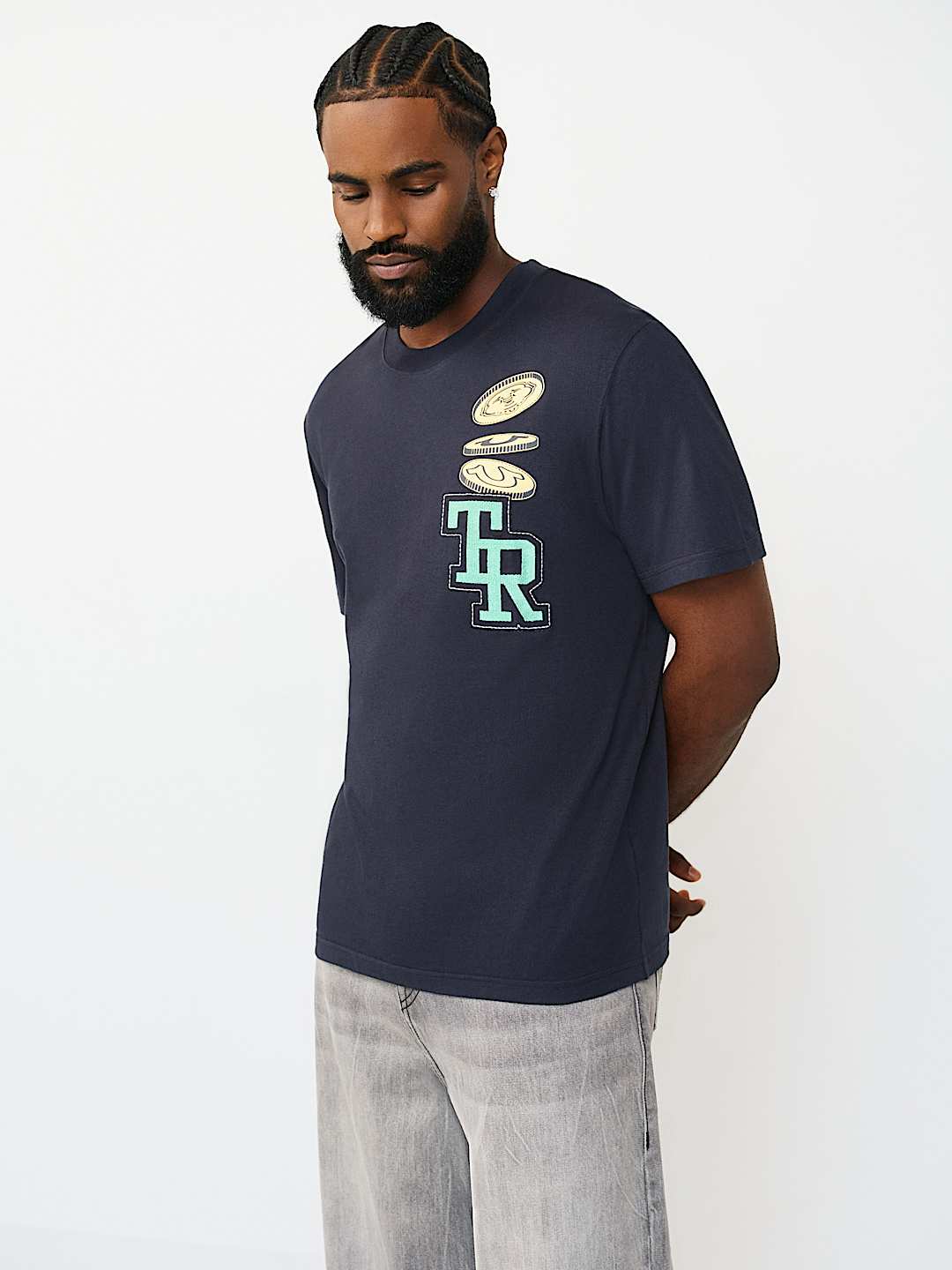 BUDDHA COIN EMBROIDERY TEE, image 3