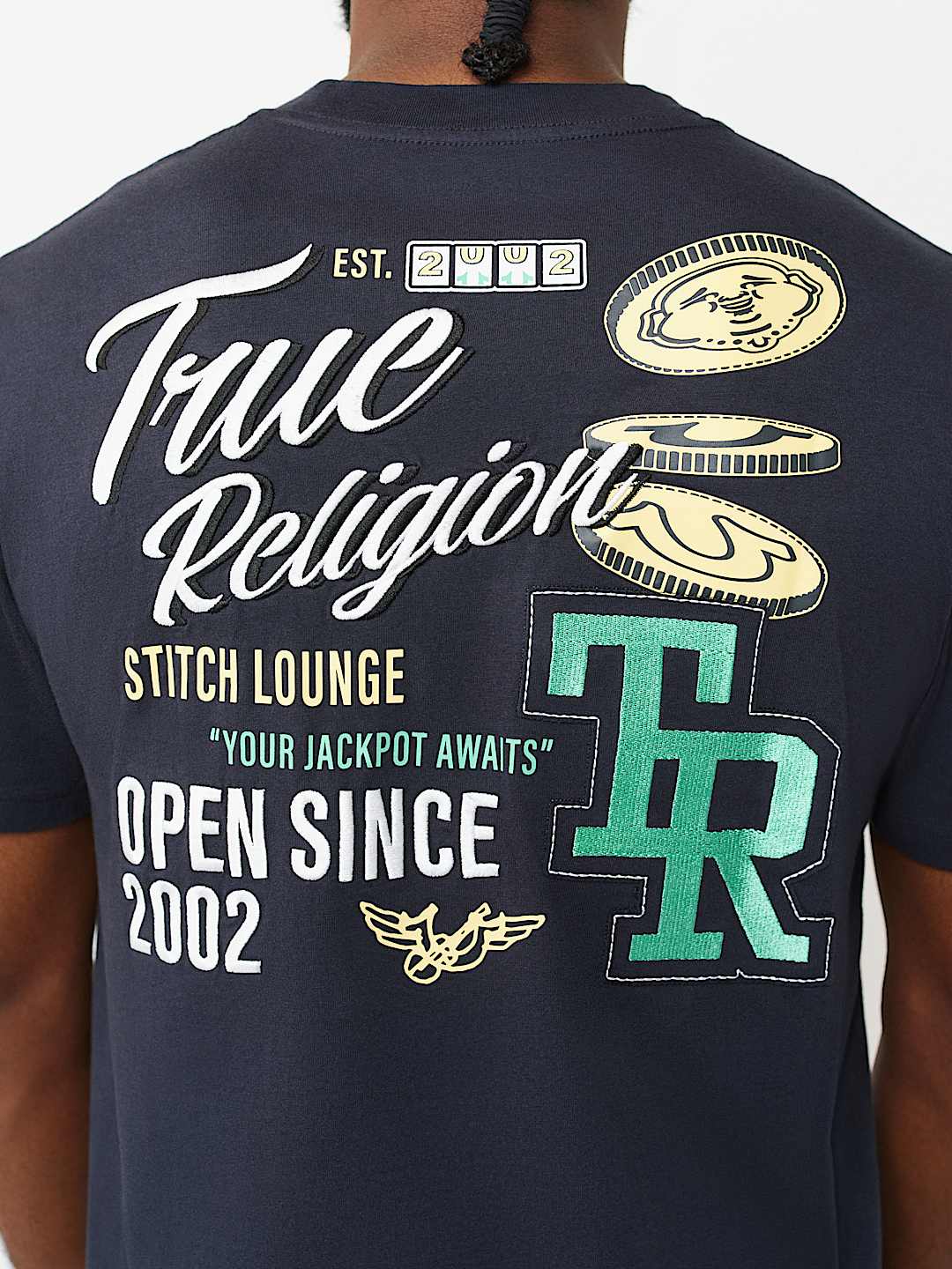 BUDDHA COIN EMBROIDERY TEE, image 1