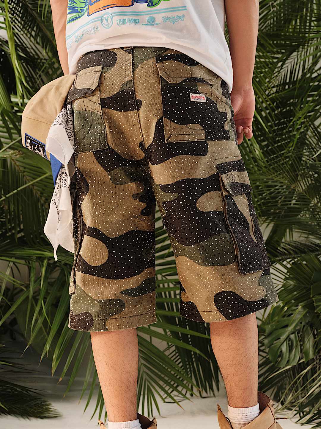 BAGGY CRYSTAL CARGO SHORT