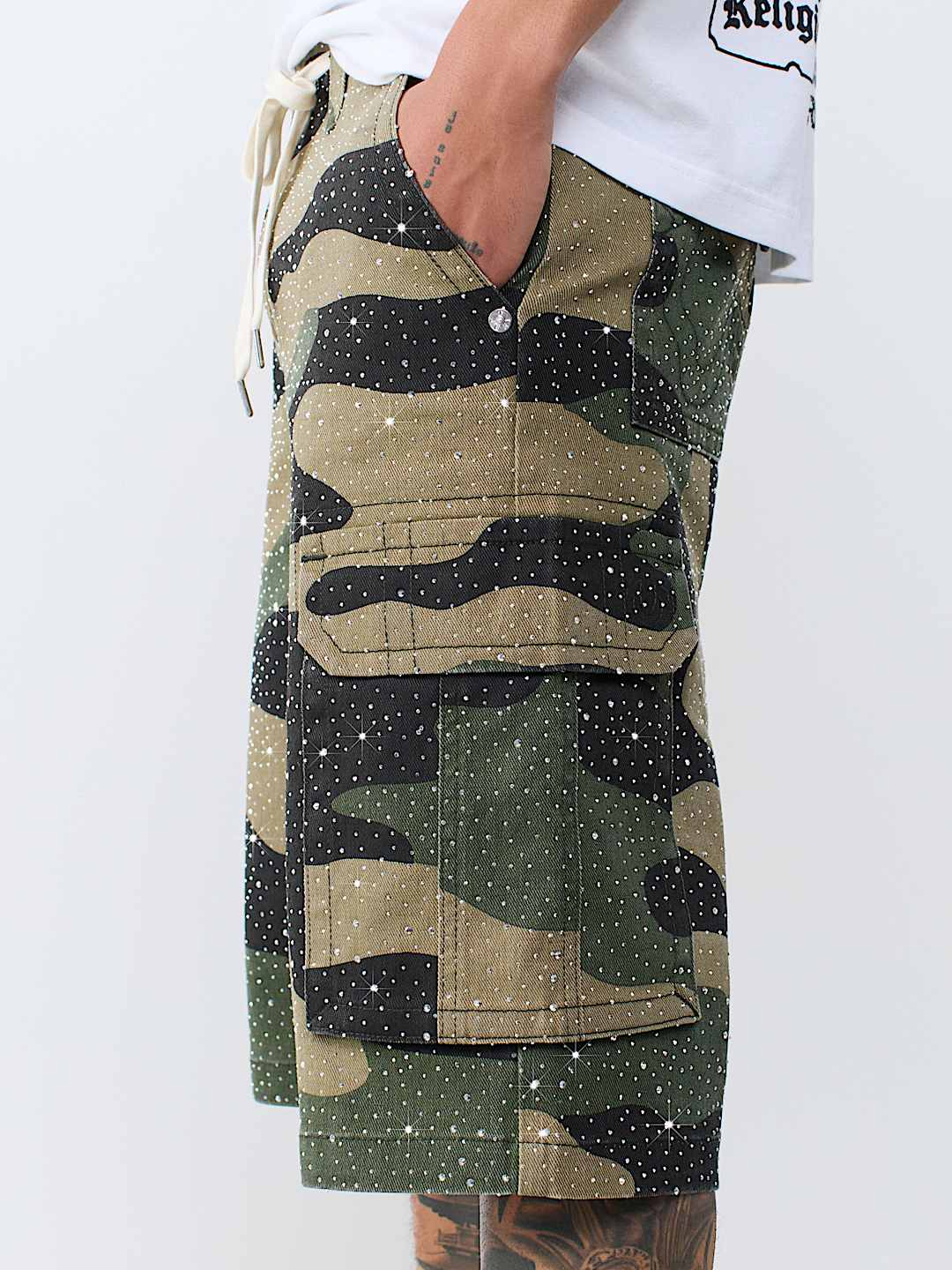 BAGGY CRYSTAL CARGO SHORT