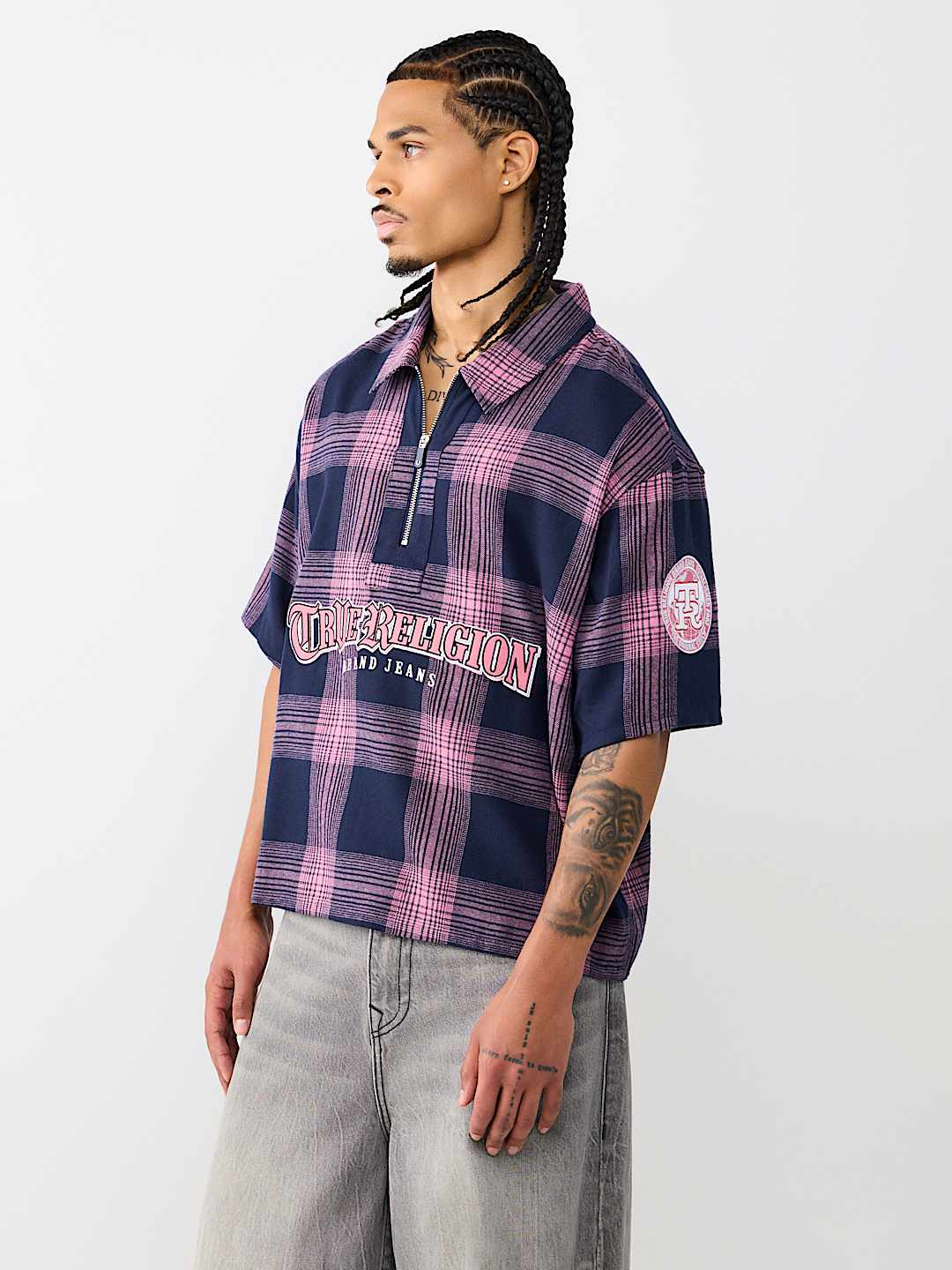 PLAID BOXY SHIRT