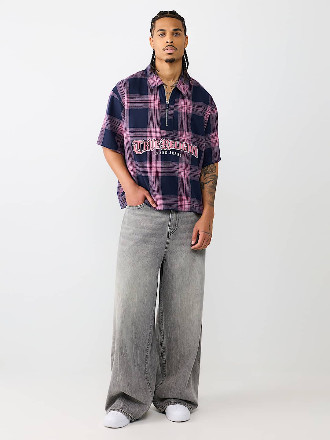 PLAID BOXY SHIRT