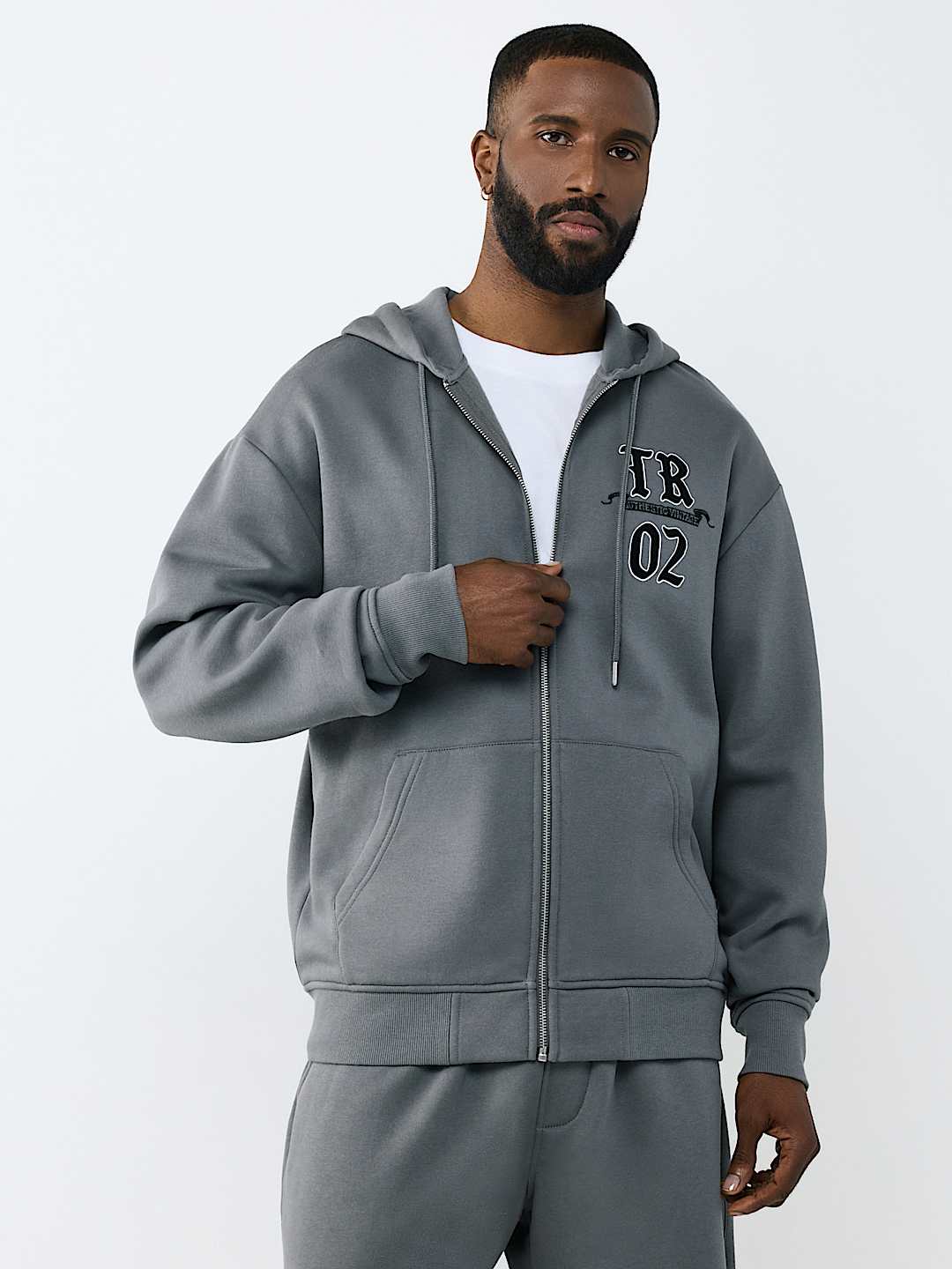 AUTHENTIC LOGO ZIP HOODIE, image 3
