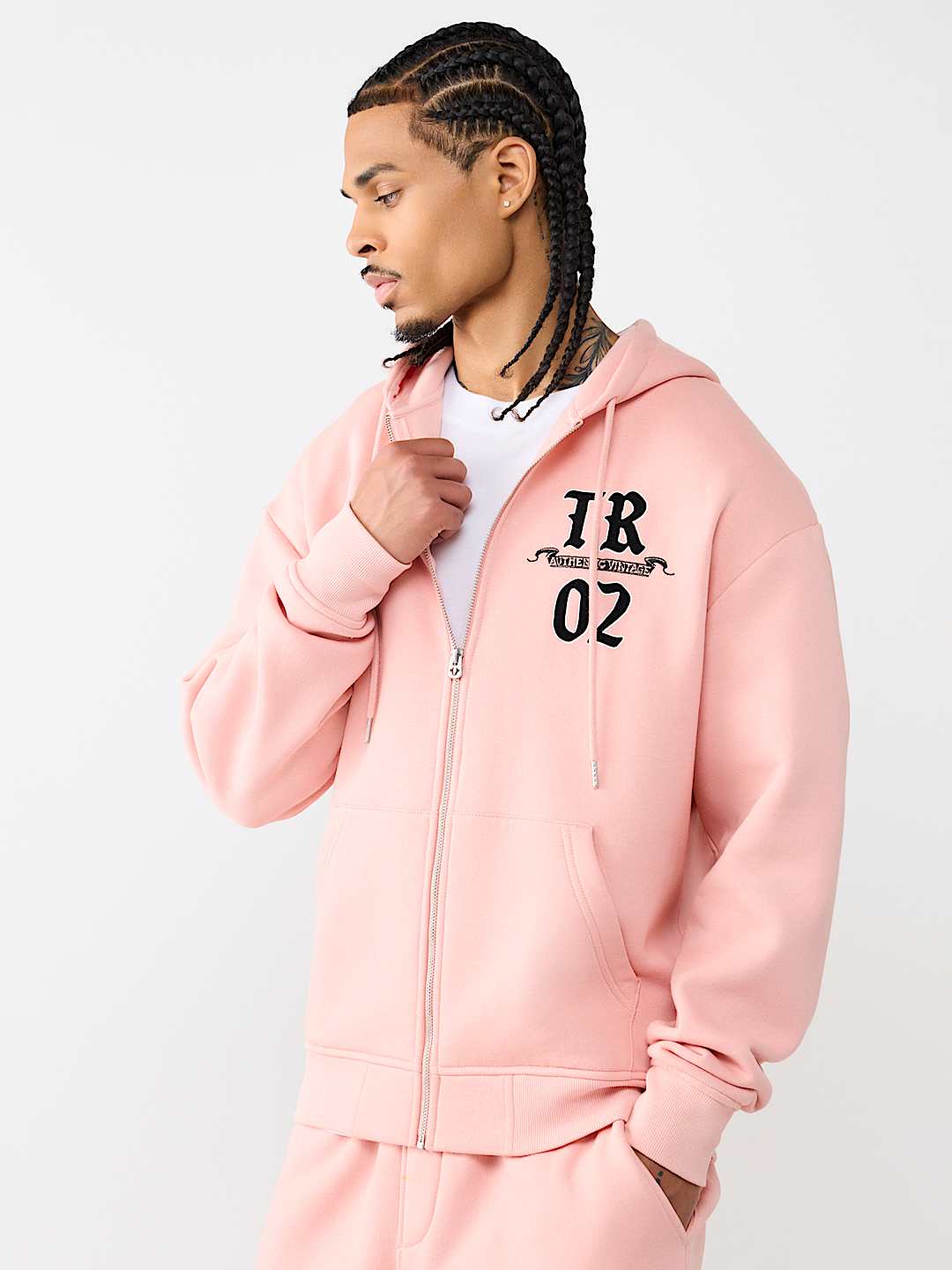AUTHENTIC LOGO ZIP HOODIE, image 3