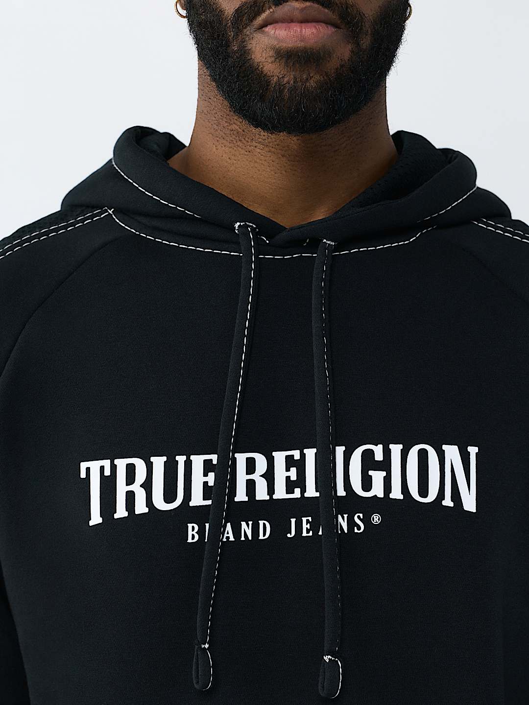 MESH PANEL BIG T CARGO HOODIE, image 4