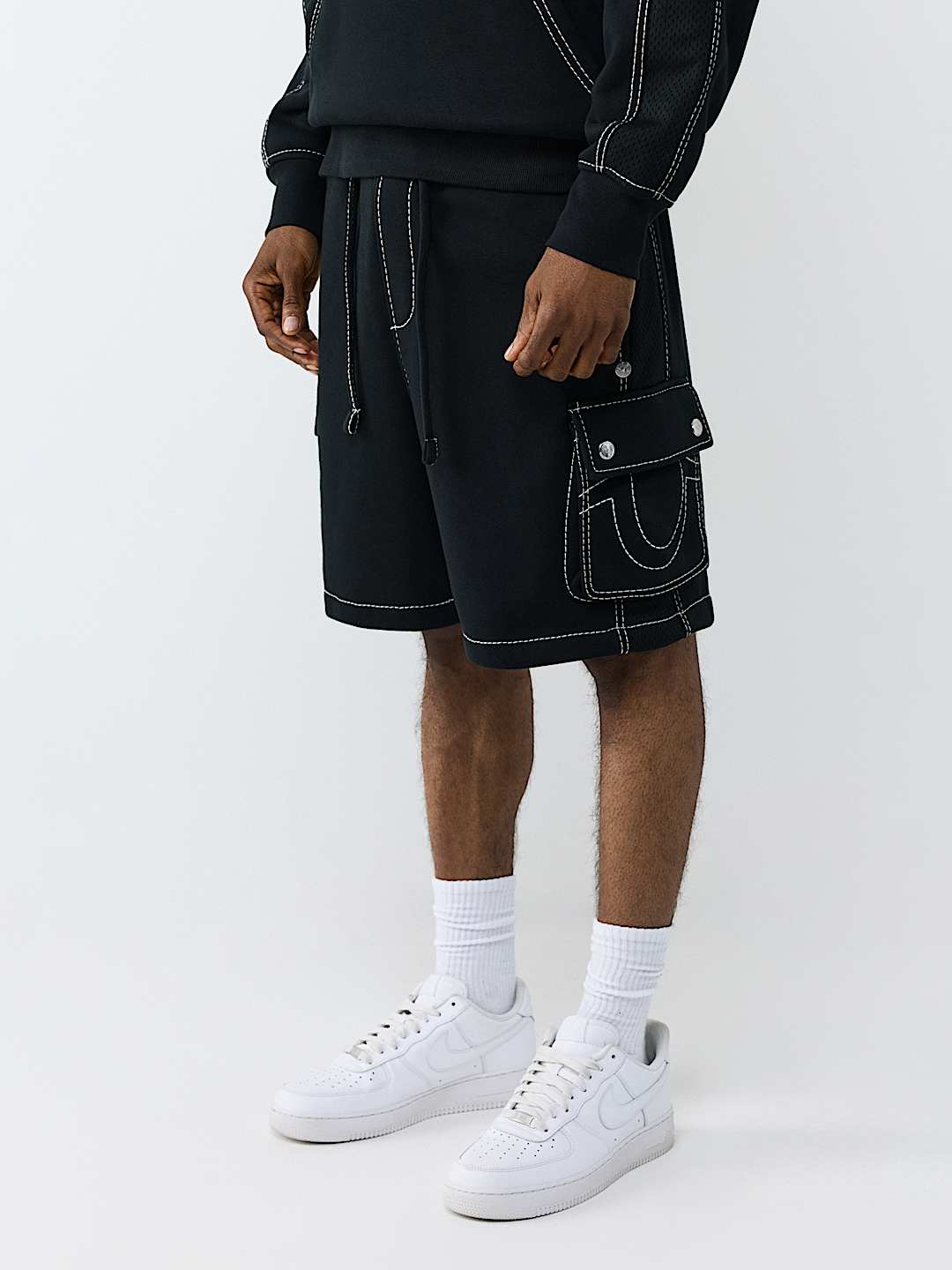MESH PANEL BIG T CARGO SHORT, image 4