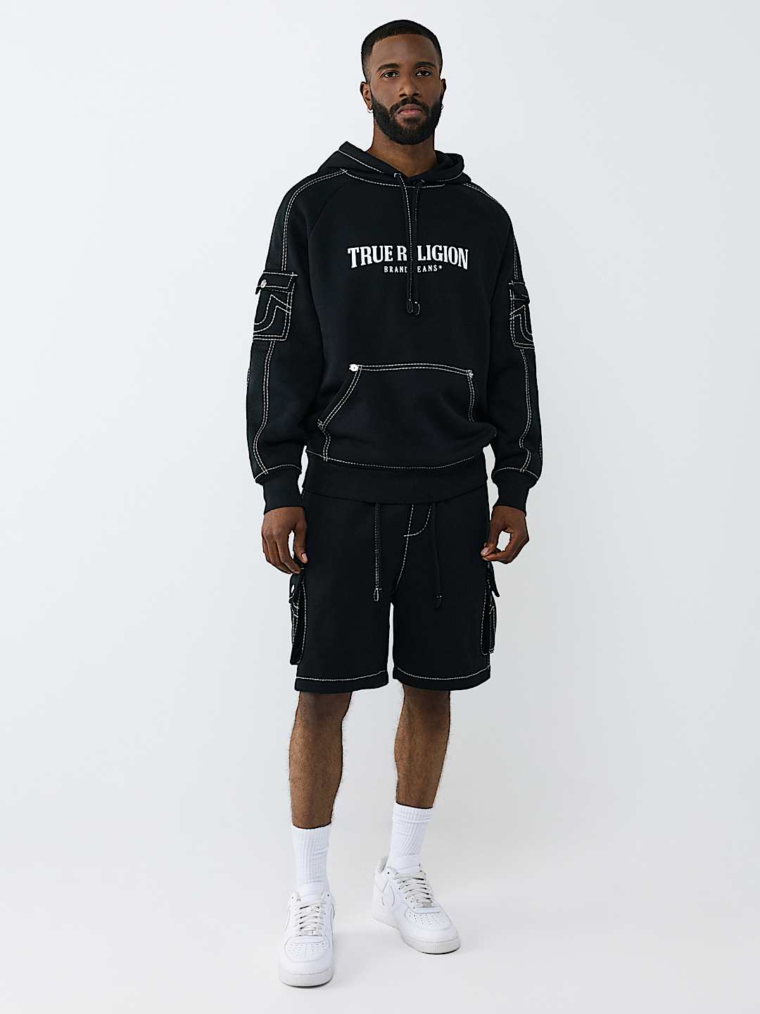 MESH PANEL BIG T CARGO SHORT, image 7