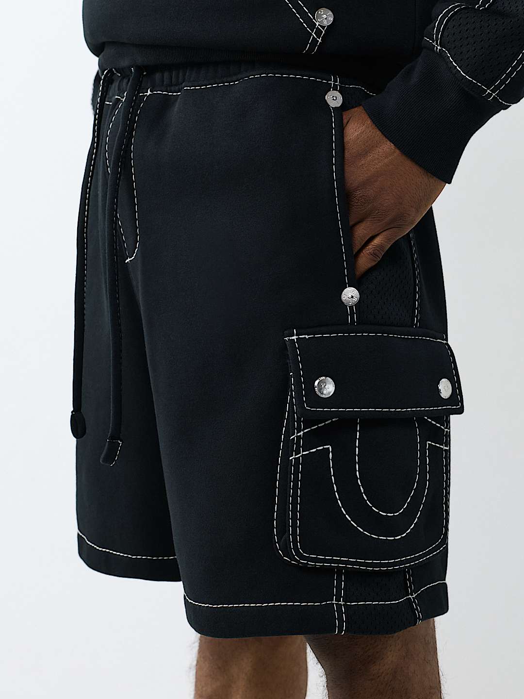MESH PANEL BIG T CARGO SHORT, image 1
