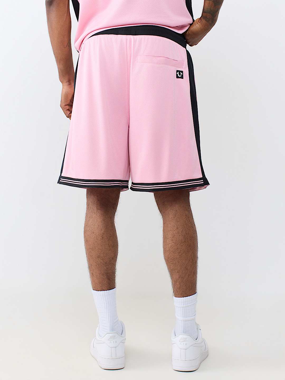 PANEL-BLOCKED MESH SHORT