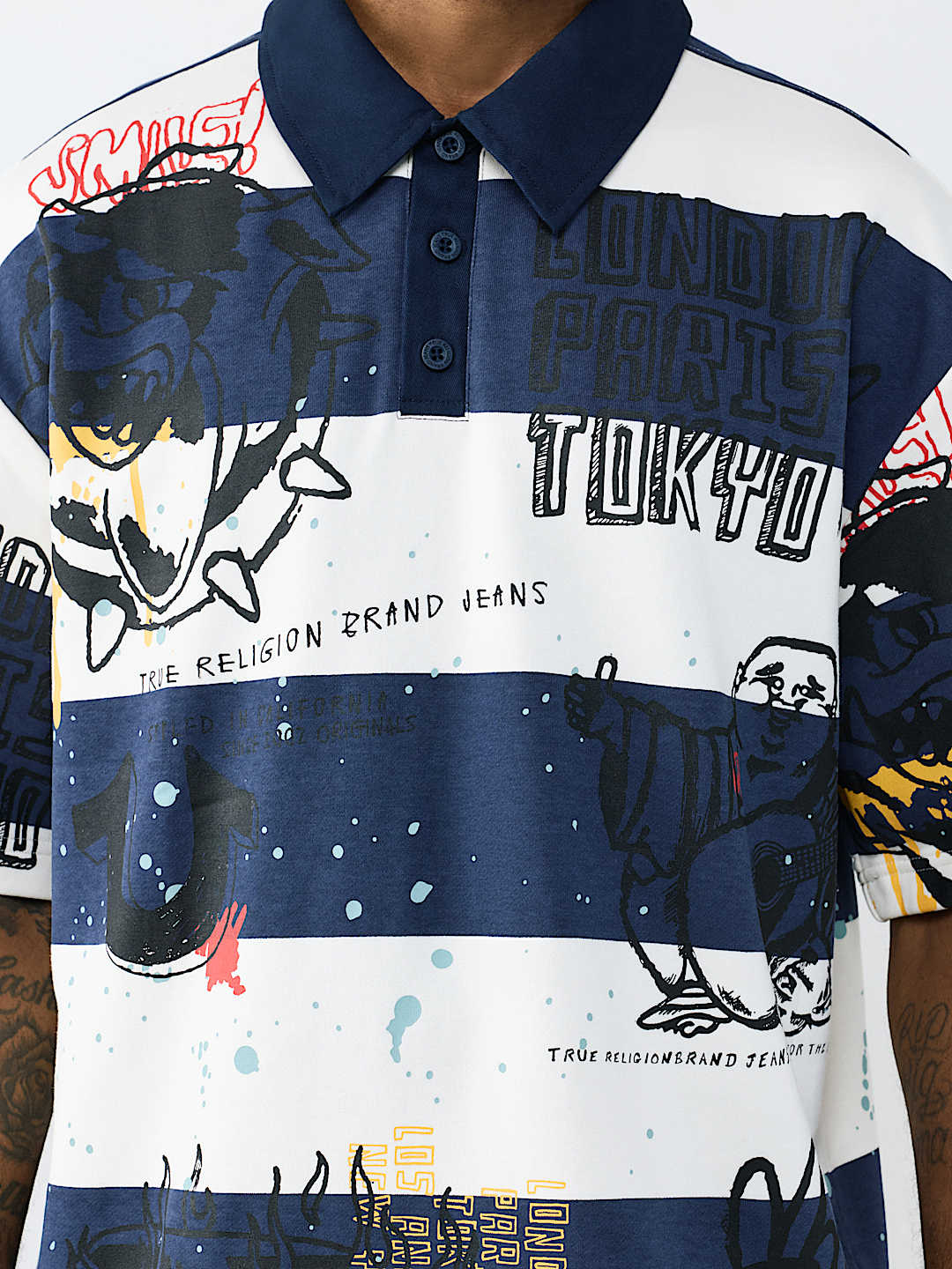 DOODLE HEAVYWEIGHT RELAXED RUGBY SHIRT, image 1