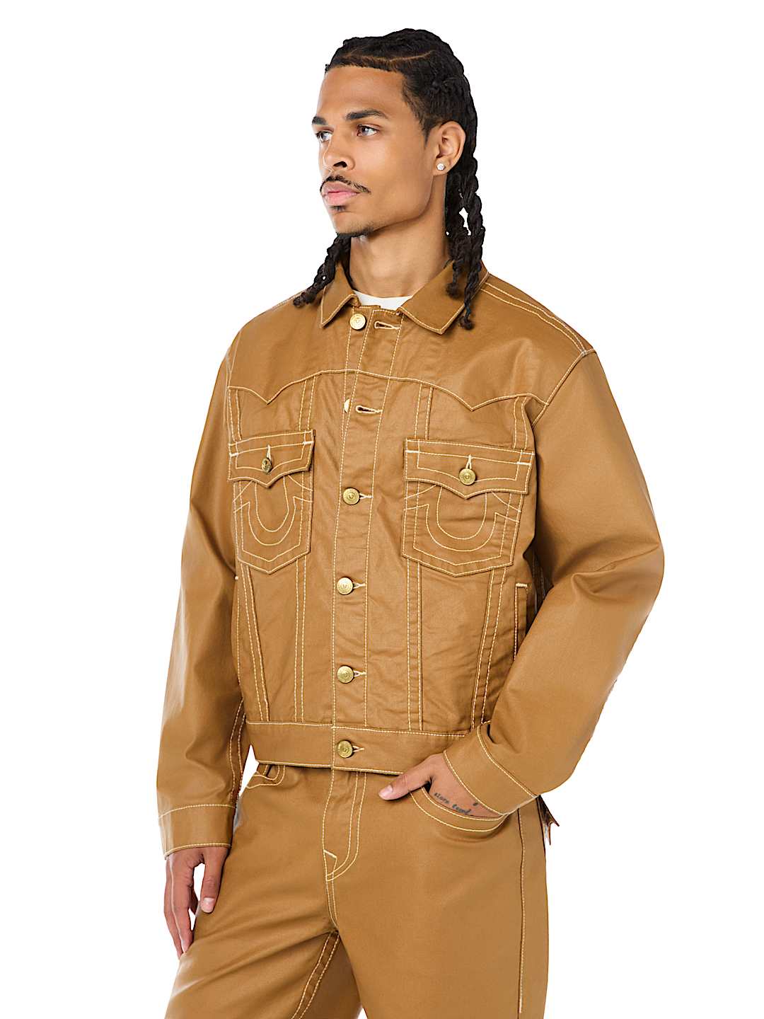 JIMMY COATED OVERSIZED JACKET