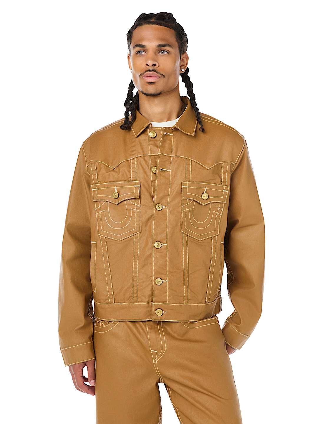 JIMMY COATED OVERSIZED JACKET