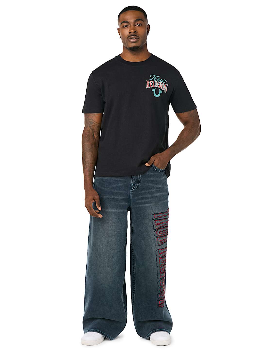 MULTI LOGO HORSESHOE BUDDHA TEE