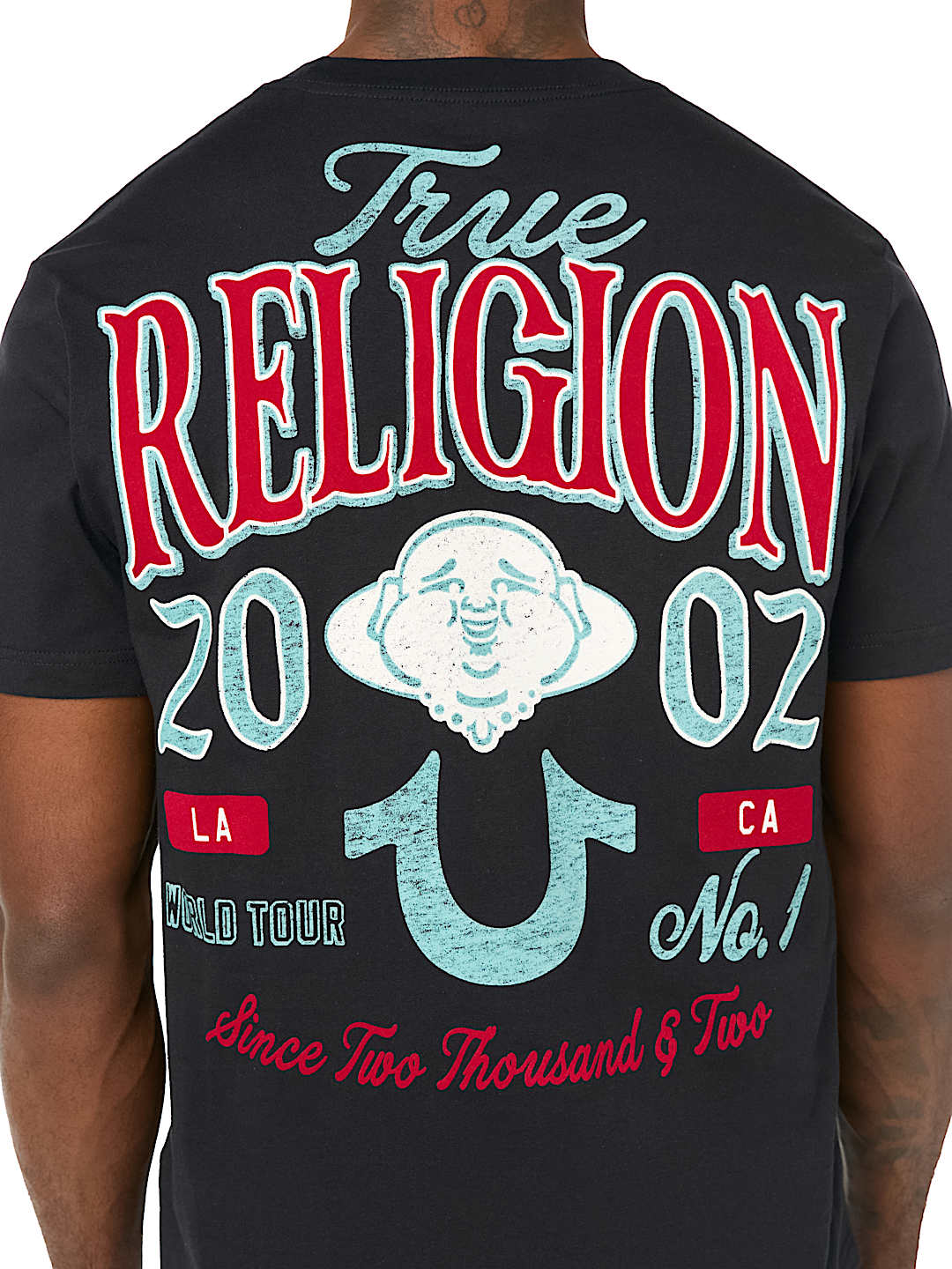 MULTI LOGO HORSESHOE BUDDHA TEE