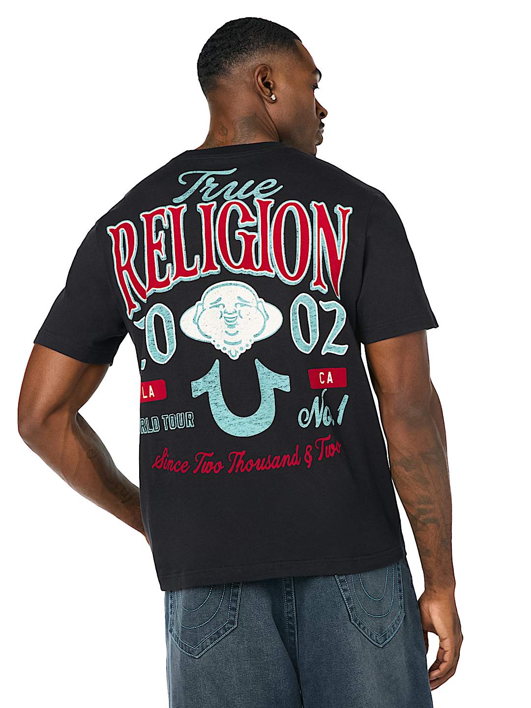 MULTI LOGO HORSESHOE BUDDHA TEE
