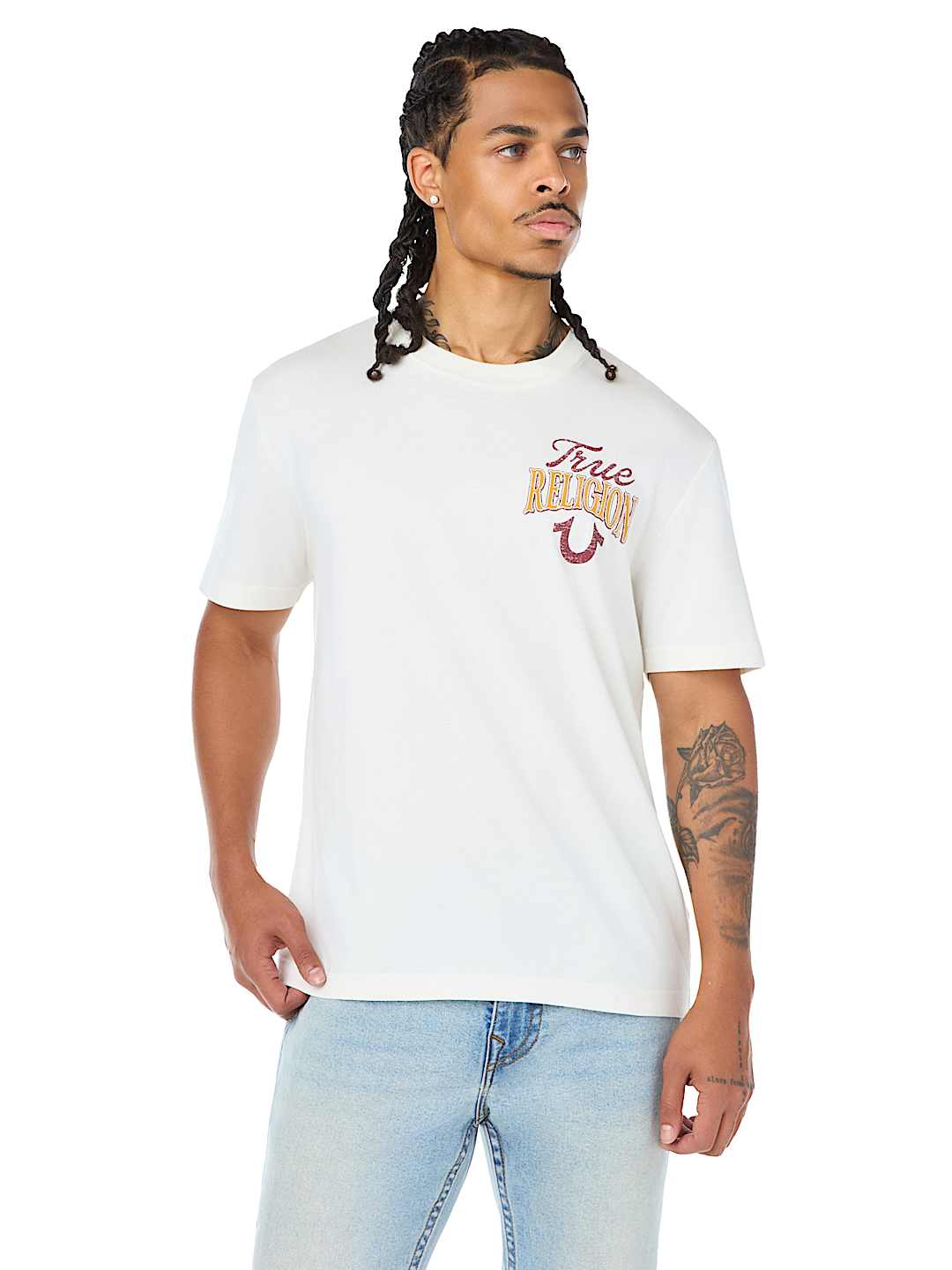 MULTI LOGO HORSESHOE BUDDHA TEE