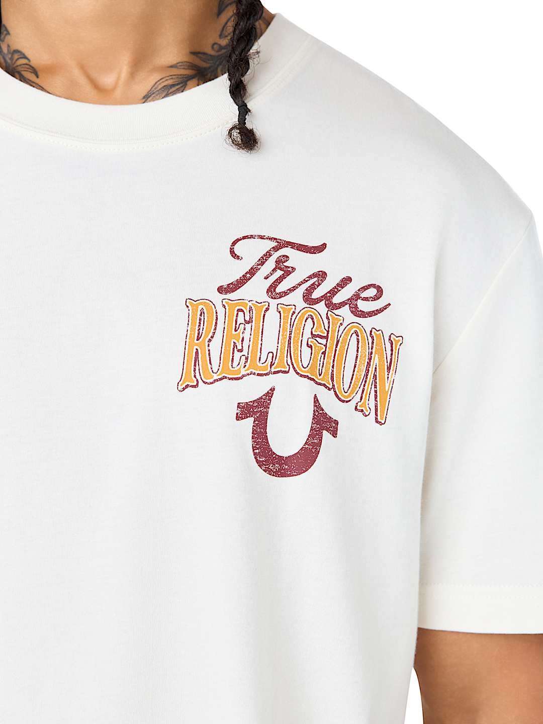MULTI LOGO HORSESHOE BUDDHA TEE