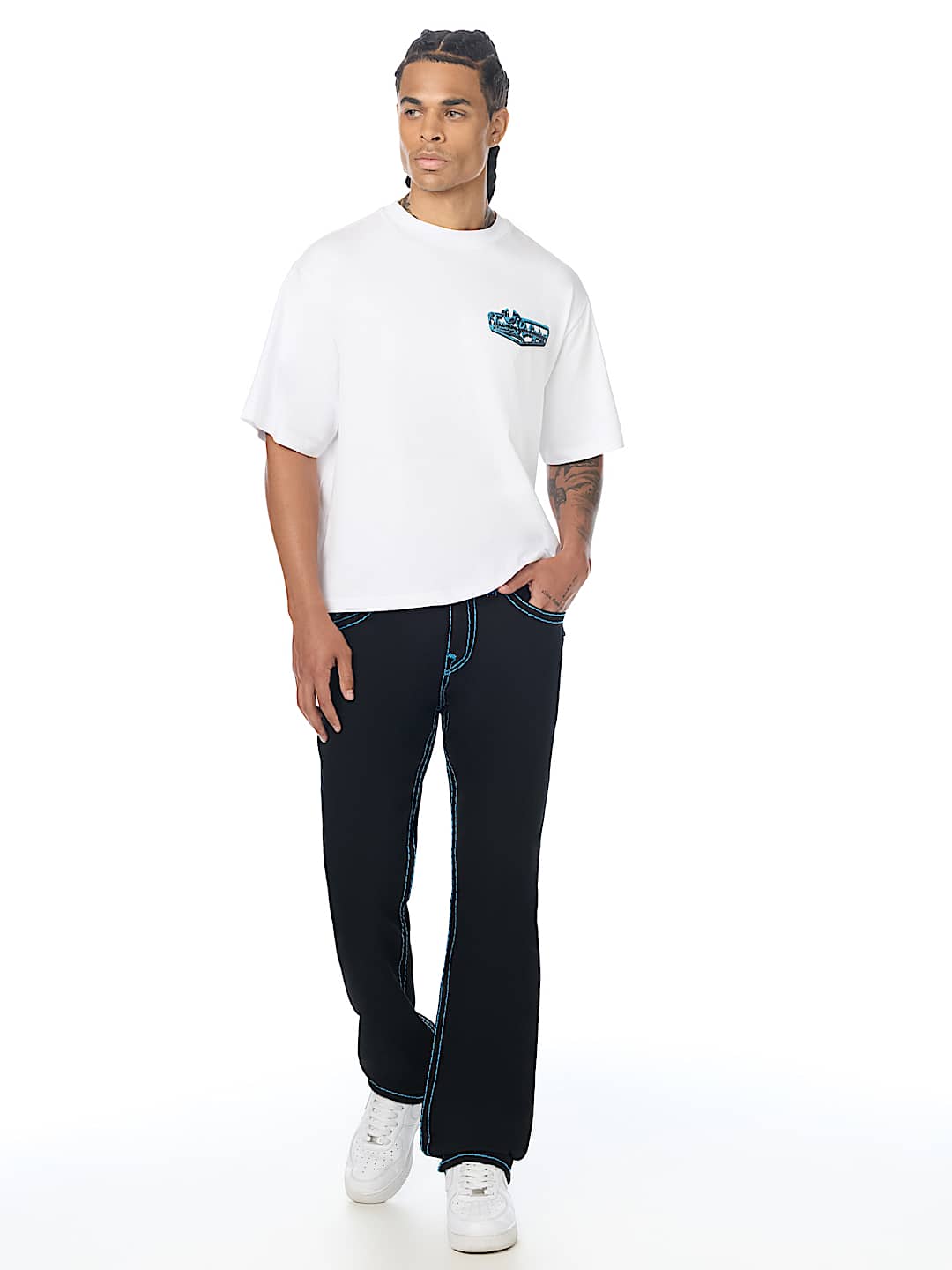 RICKY SUPER T FLAP STRAIGHT JEAN 34"