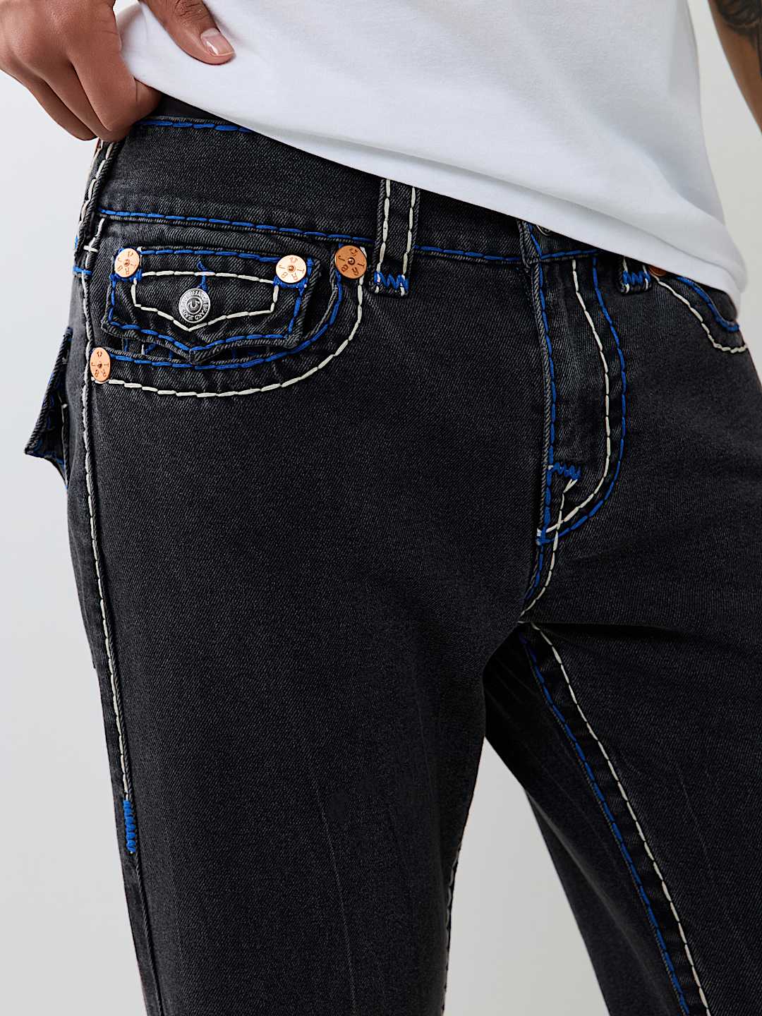 BILLY SUPER T FLAP BOOTCUT JEAN 34"