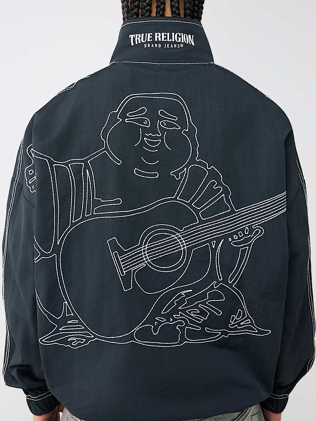 BIG T NYLON QUARTER ZIP JACKET