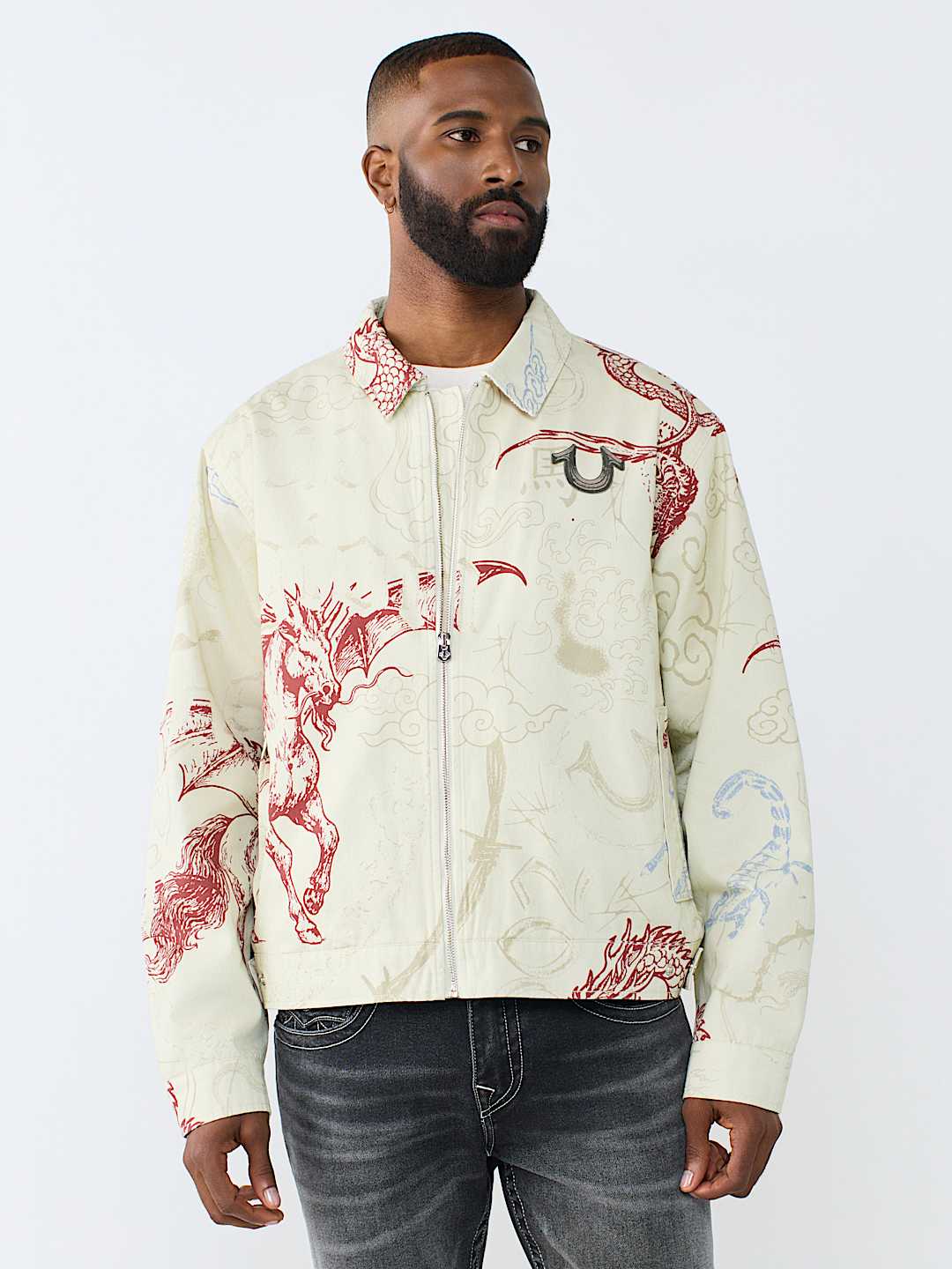 WASHED POPLIN TATTOO JACKET