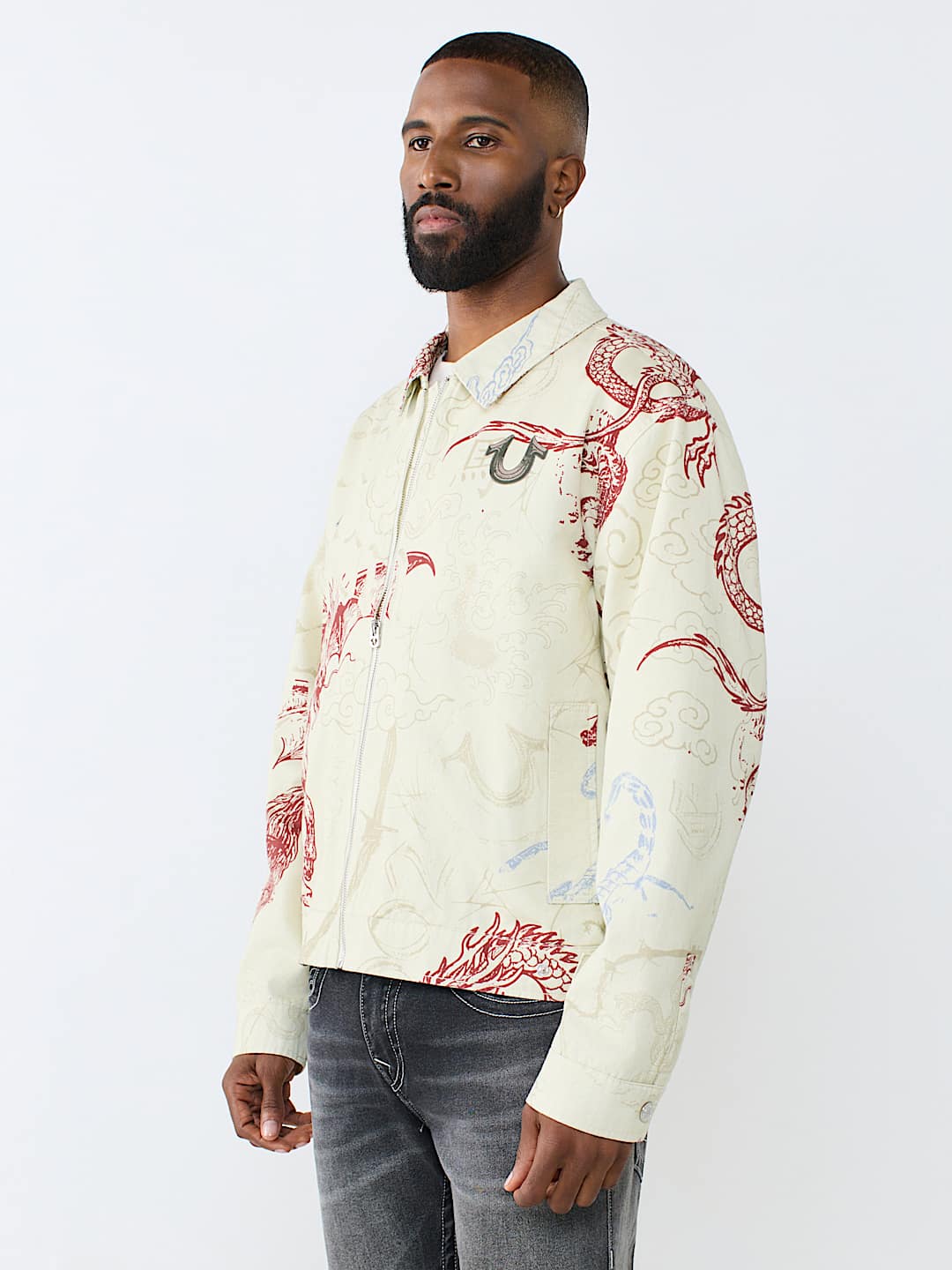 WASHED POPLIN TATTOO JACKET