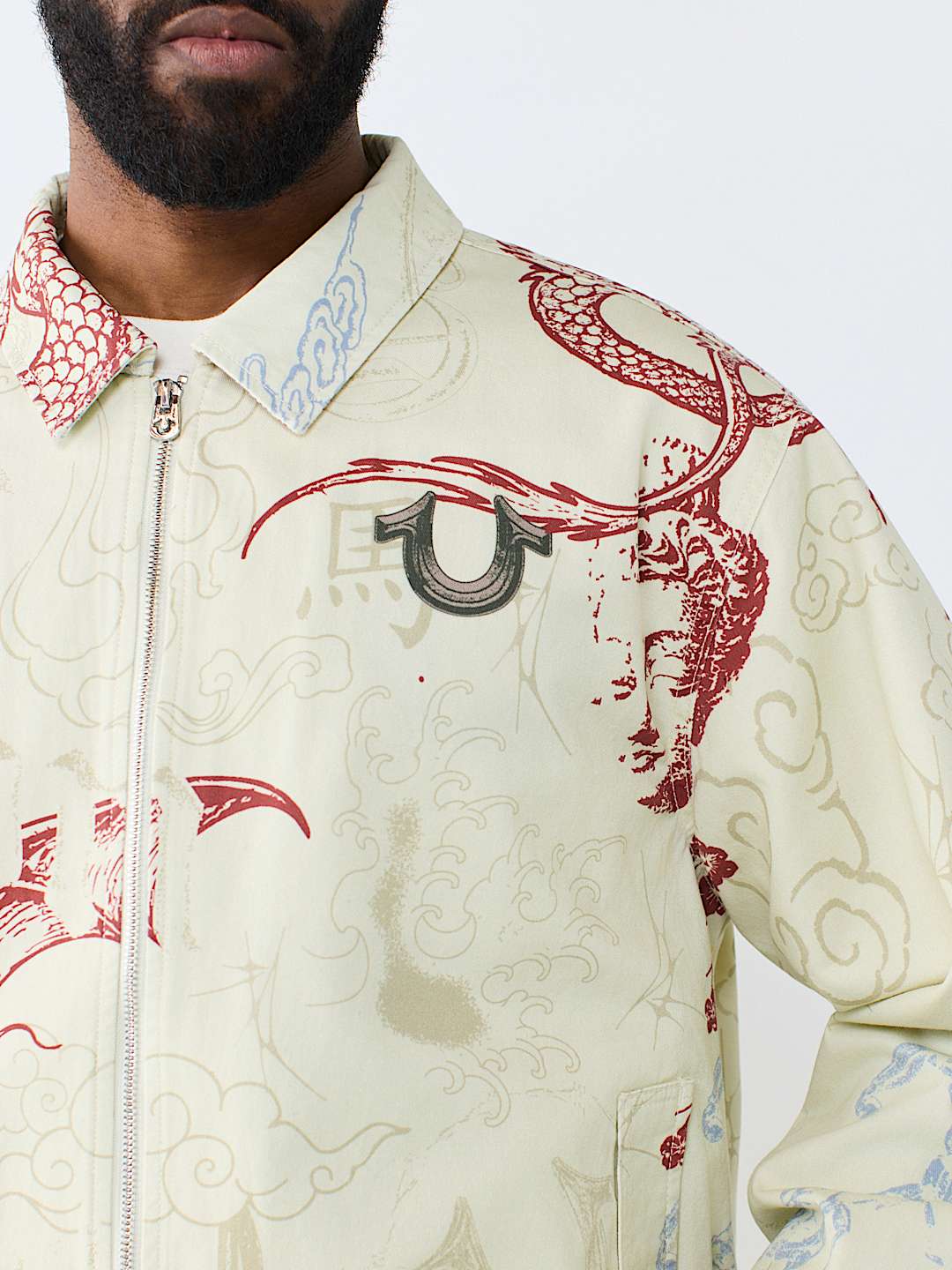 WASHED POPLIN TATTOO JACKET