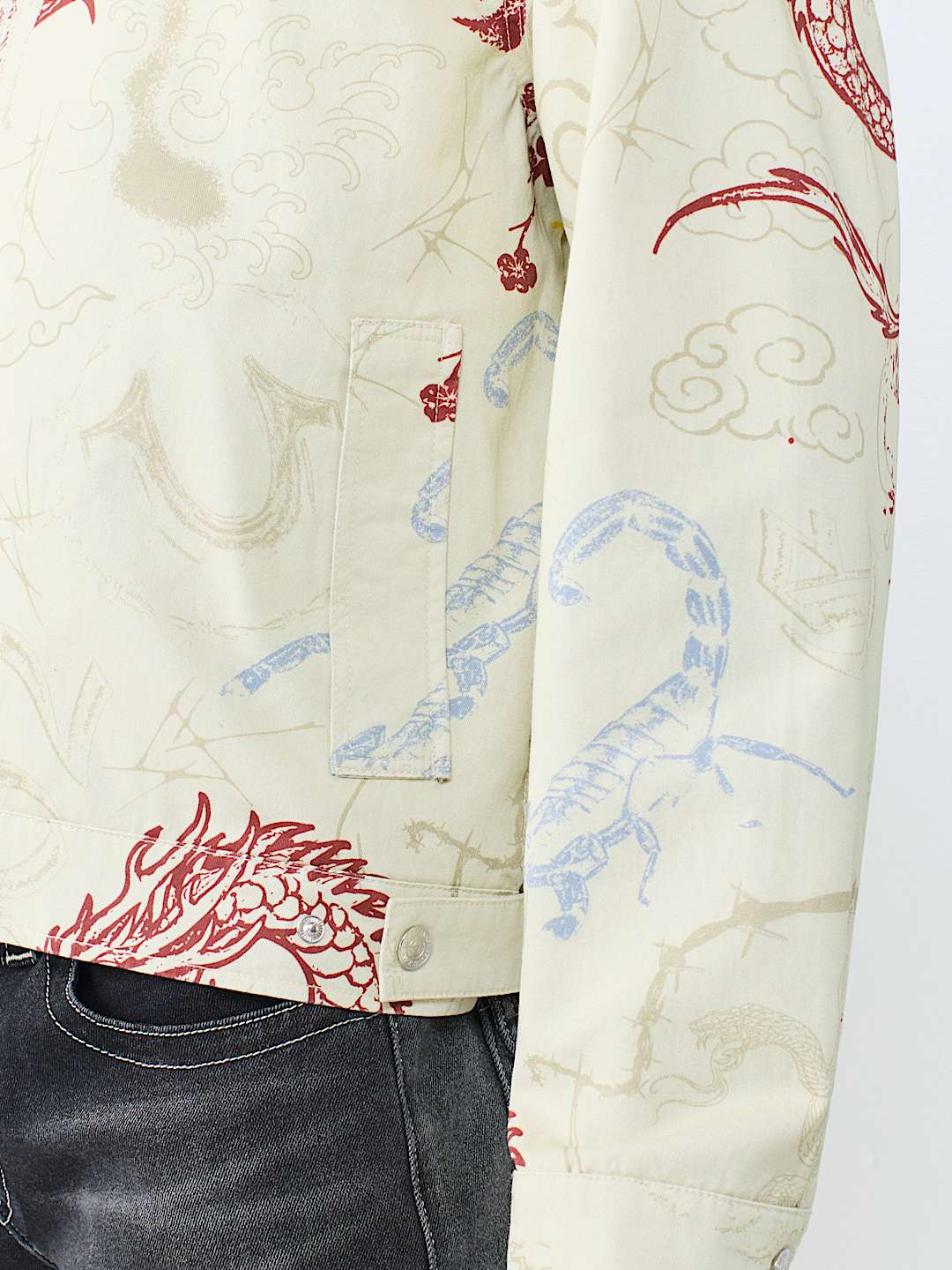 WASHED POPLIN TATTOO JACKET