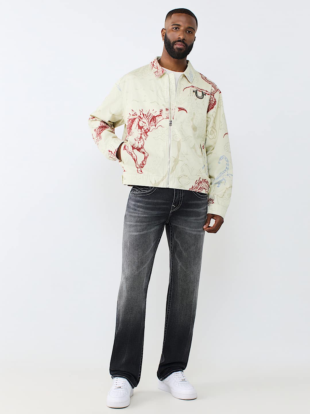 WASHED POPLIN TATTOO JACKET