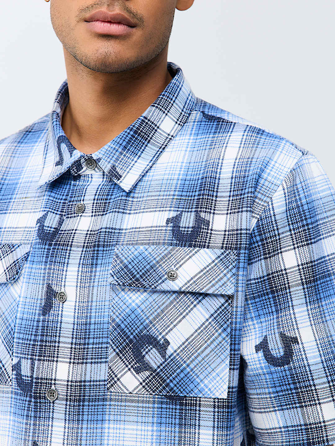 LIGHTWEIGHT FLANNEL SHORT SLEEVE SHIRT