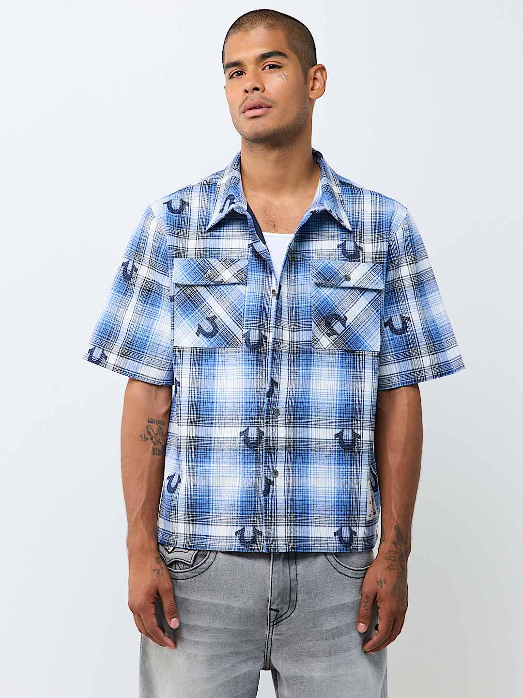 LIGHTWEIGHT FLANNEL SHORT SLEEVE SHIRT