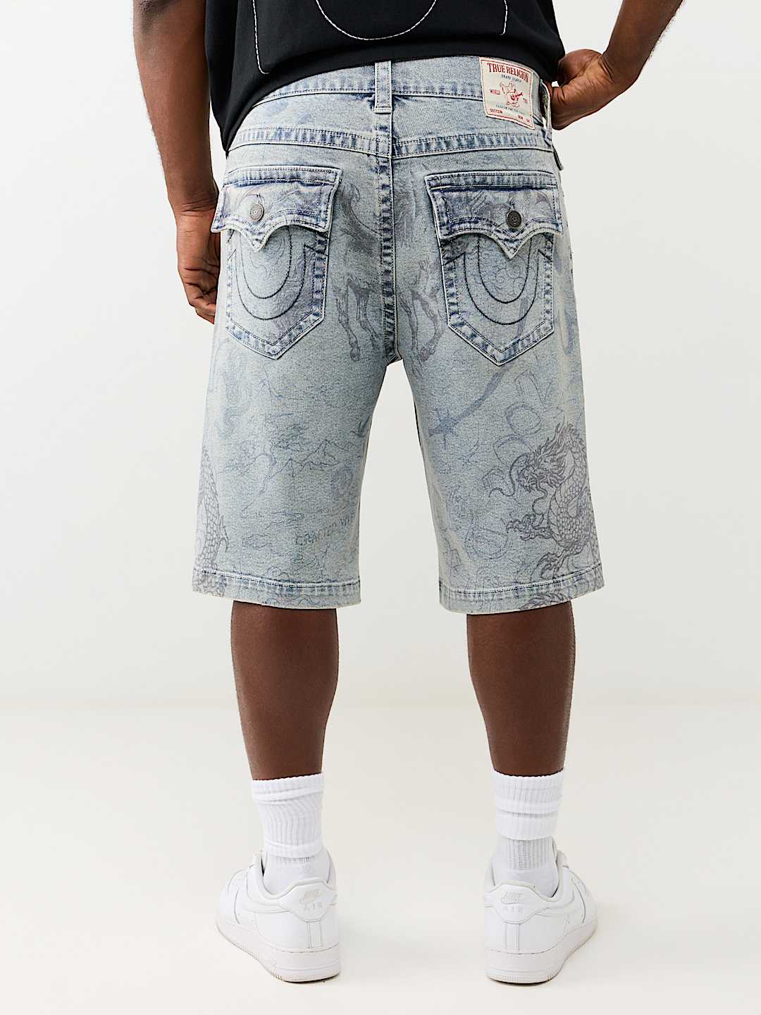VINNY ALLOVER PRINT FLAP ULTRA BAGGY SHORT