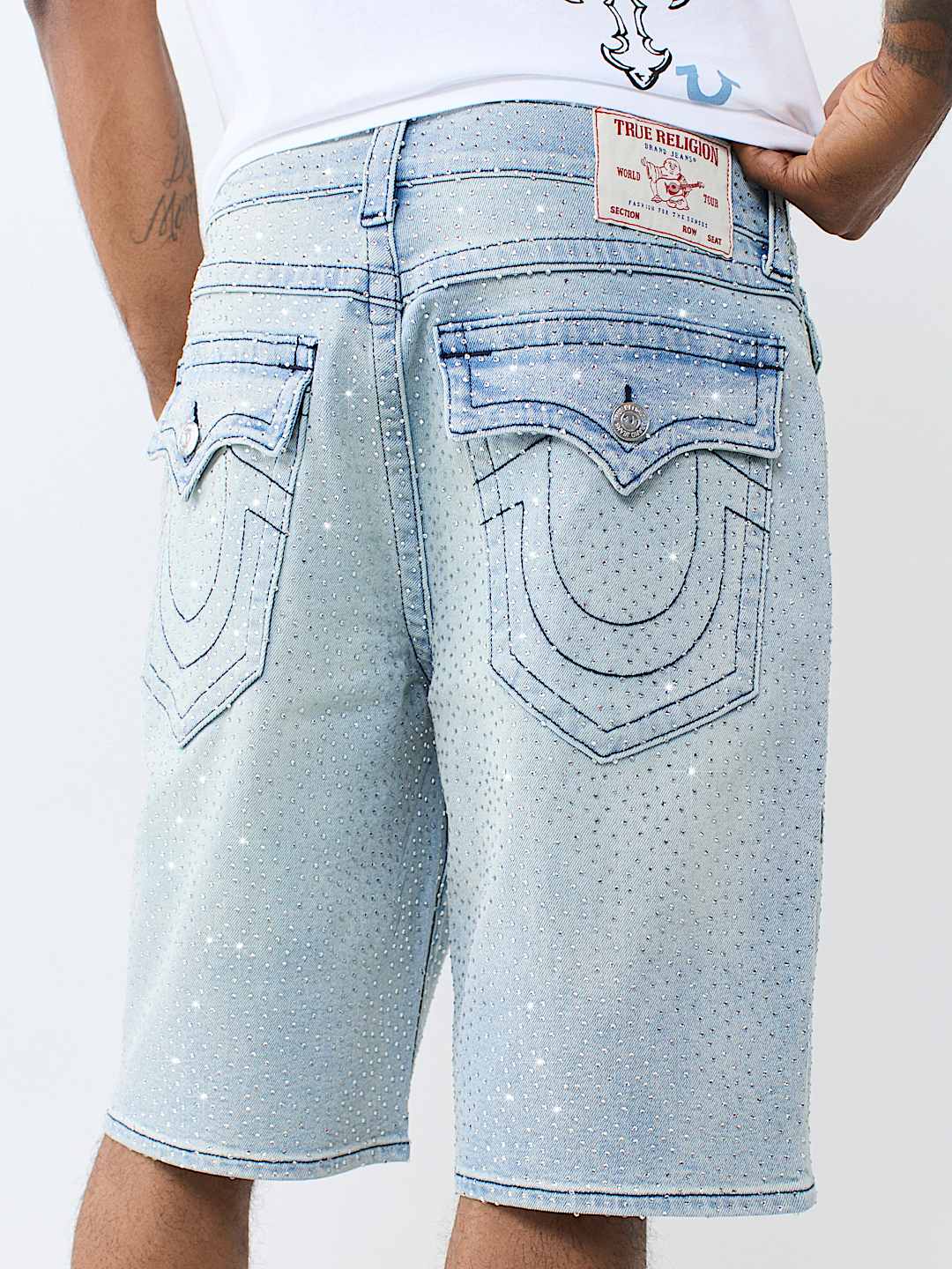 BOBBY CRYSTAL FLAP BAGGY SHORT