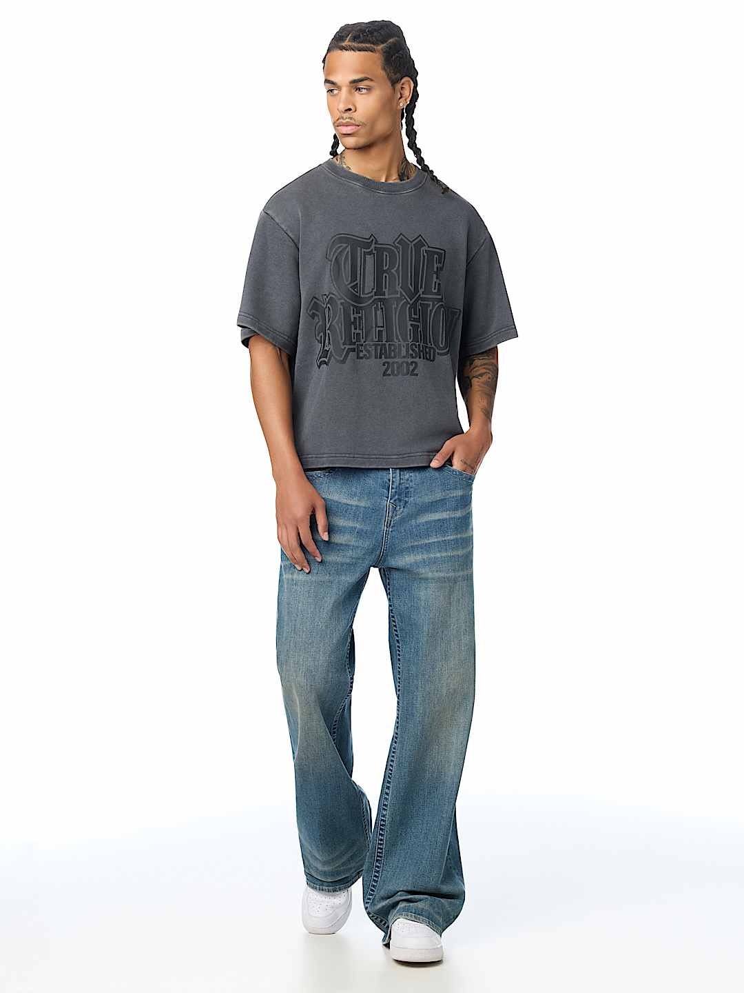 BOXY TERRY WASHED TOP