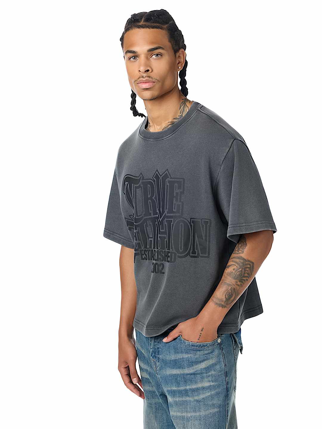 BOXY TERRY WASHED TOP