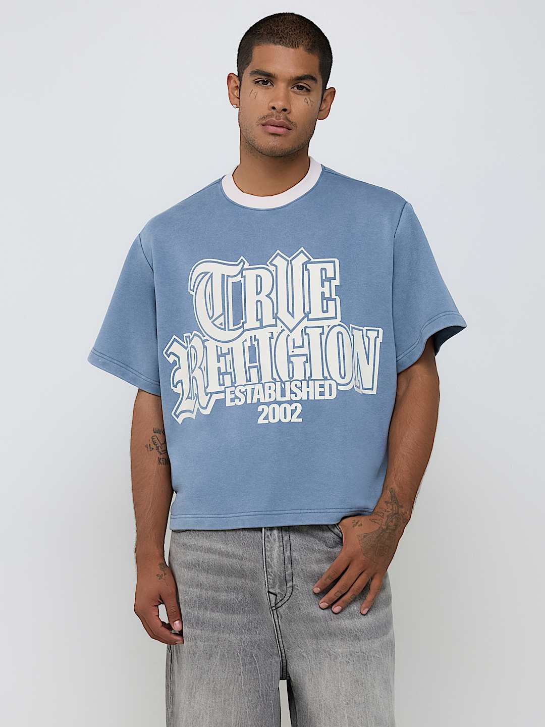BOXY TERRY WASHED TOP