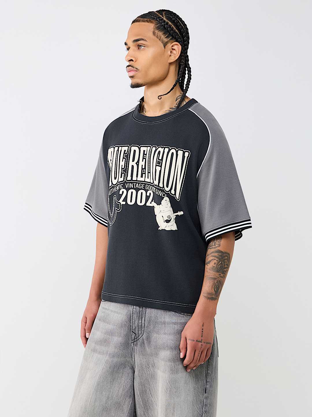 RAGLAN HEAVYWEIGHT BOXY KNIT TOP