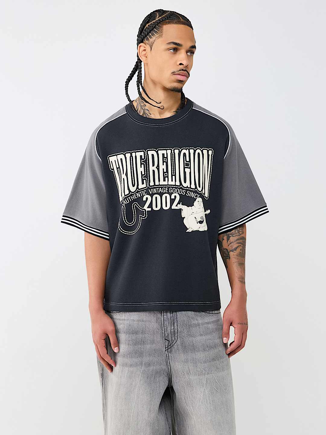 RAGLAN HEAVYWEIGHT BOXY KNIT TOP