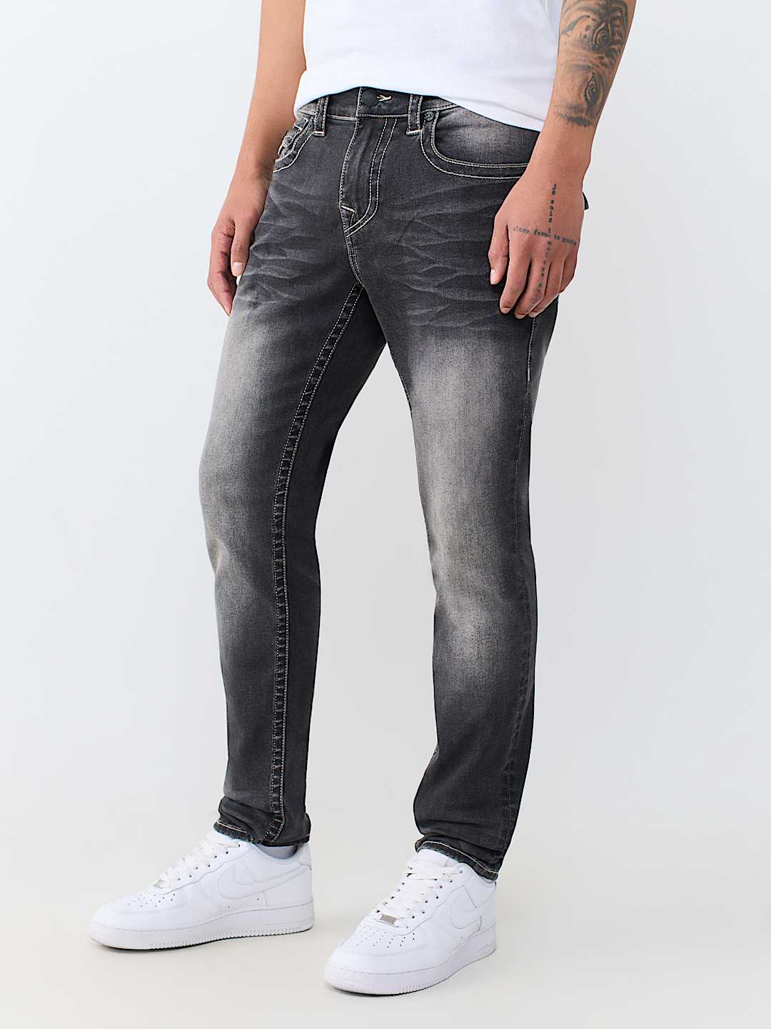 STACKED SKINNY FLAP JEAN