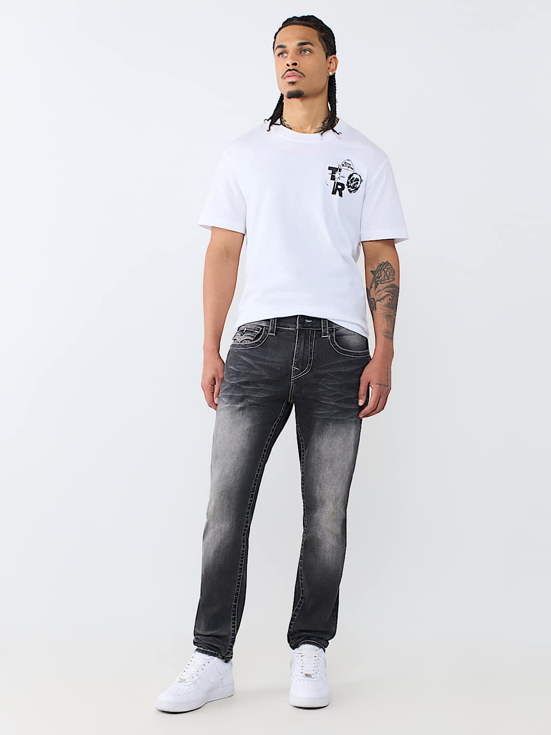 STACKED SKINNY FLAP JEAN