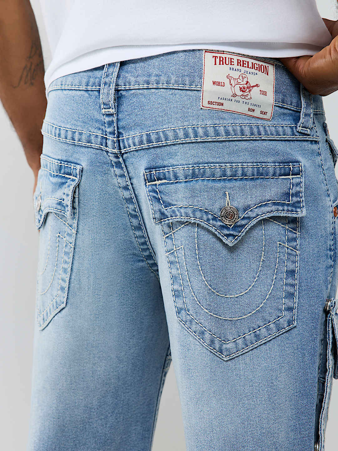 RICKY BIG T FLAP DETACHABLE POCKET CARGO STRAIGHT JEAN