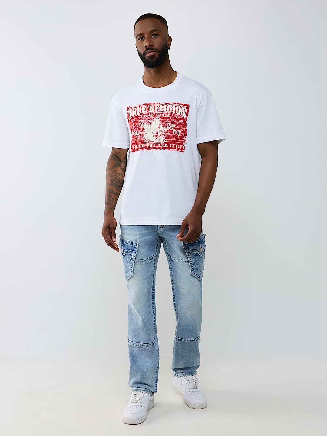 RICKY BIG T FLAP DETACHABLE POCKET CARGO STRAIGHT JEAN